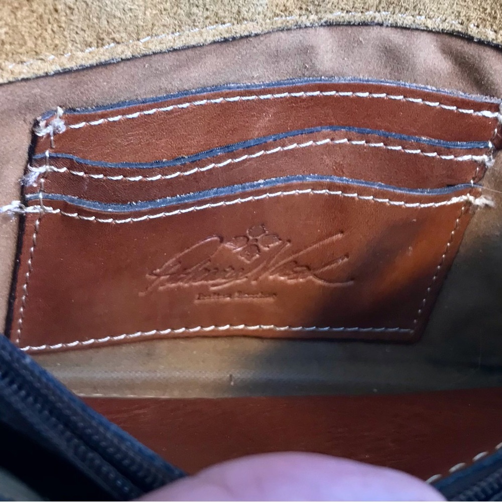 Patricia Nash Florence Tooled Gold Brown Whiskey Torri Clutch - Picture 4 of 8